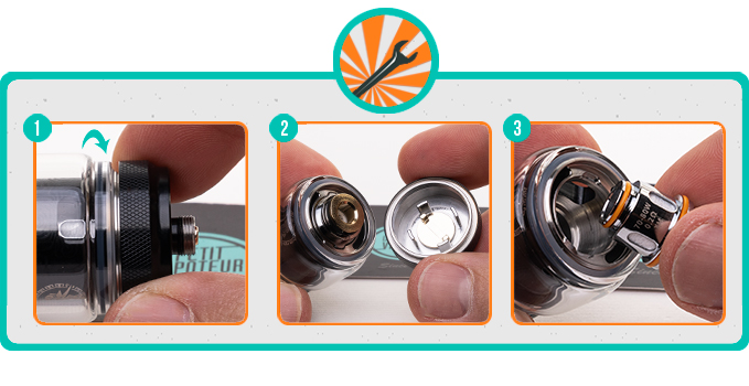 Changement de r&eacute;sistance du Clearomiseur Z Subohm 5 Geek Vape